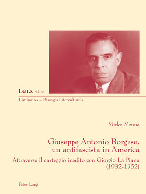 cover image of Giuseppe Antonio Borgese, un antifascista in America